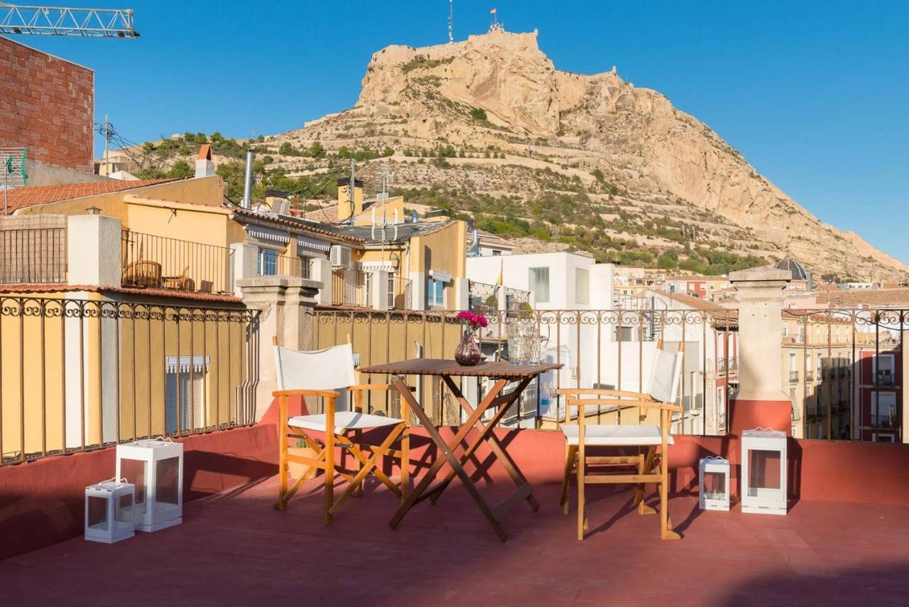 Alc - Stylish Studio With Fantastic Terrace, Old Town 알리칸테 외부 사진